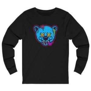 SBC Zombie Bear Unisex Long Sleeve Black Tee